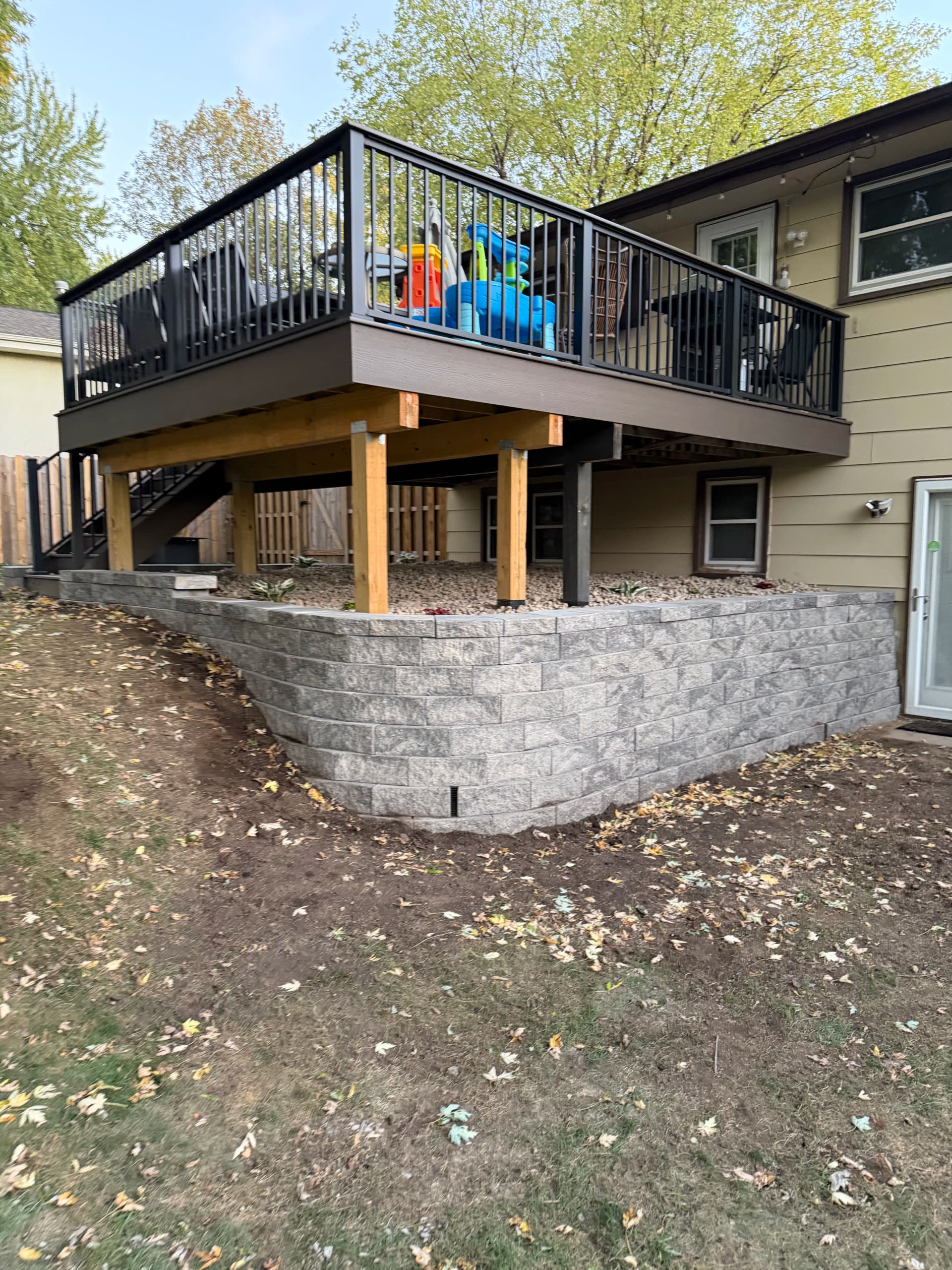 40-Foot Versa-Lock Retaining Wall in New Hope MN image