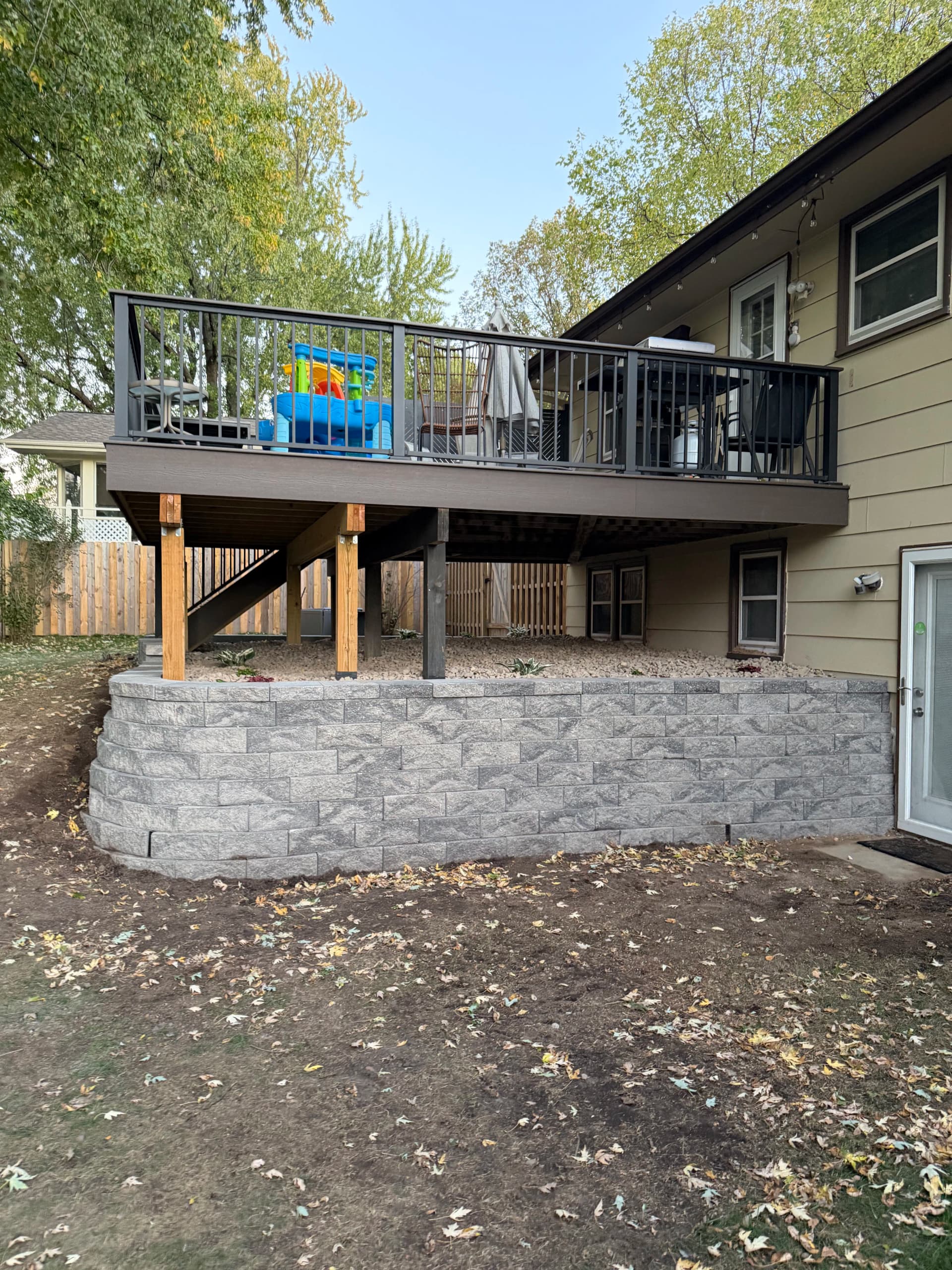 Gallery photos for 40-Foot Versa-Lock Retaining Wall in New Hope MN: Image #1