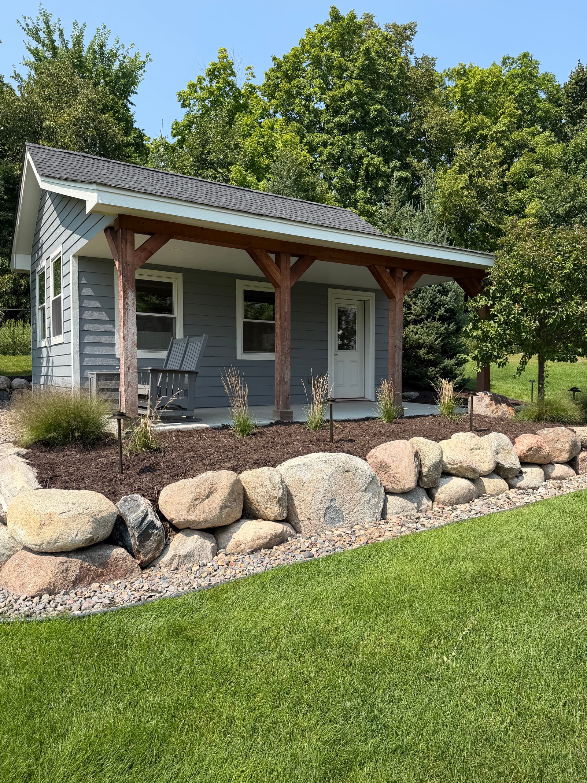 Fresh Mulch, Clean Beds, and Landscape Lighting Done Right