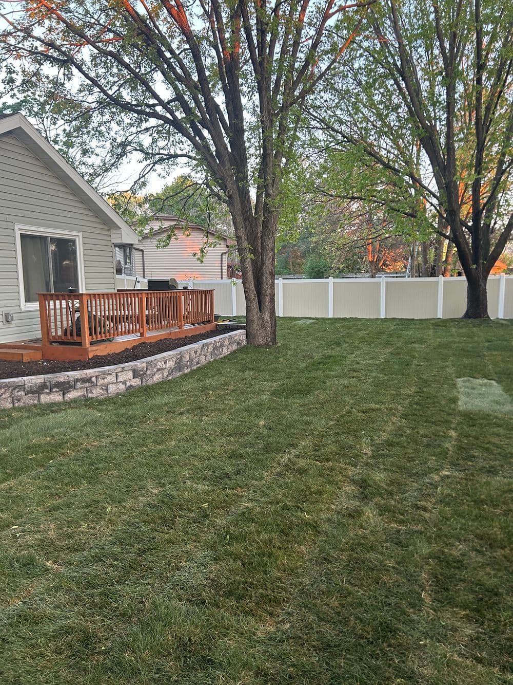 Gallery photos for 6,500 Sq Ft Sod Install and Retaining Wall in Mounds View: Image #7