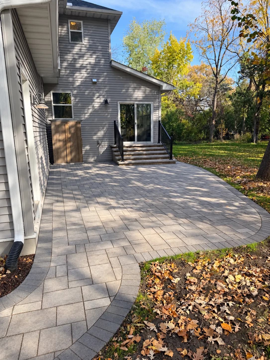 450 Sq. Ft. Paver Patio with Steps and Railings in St. Louis Park image