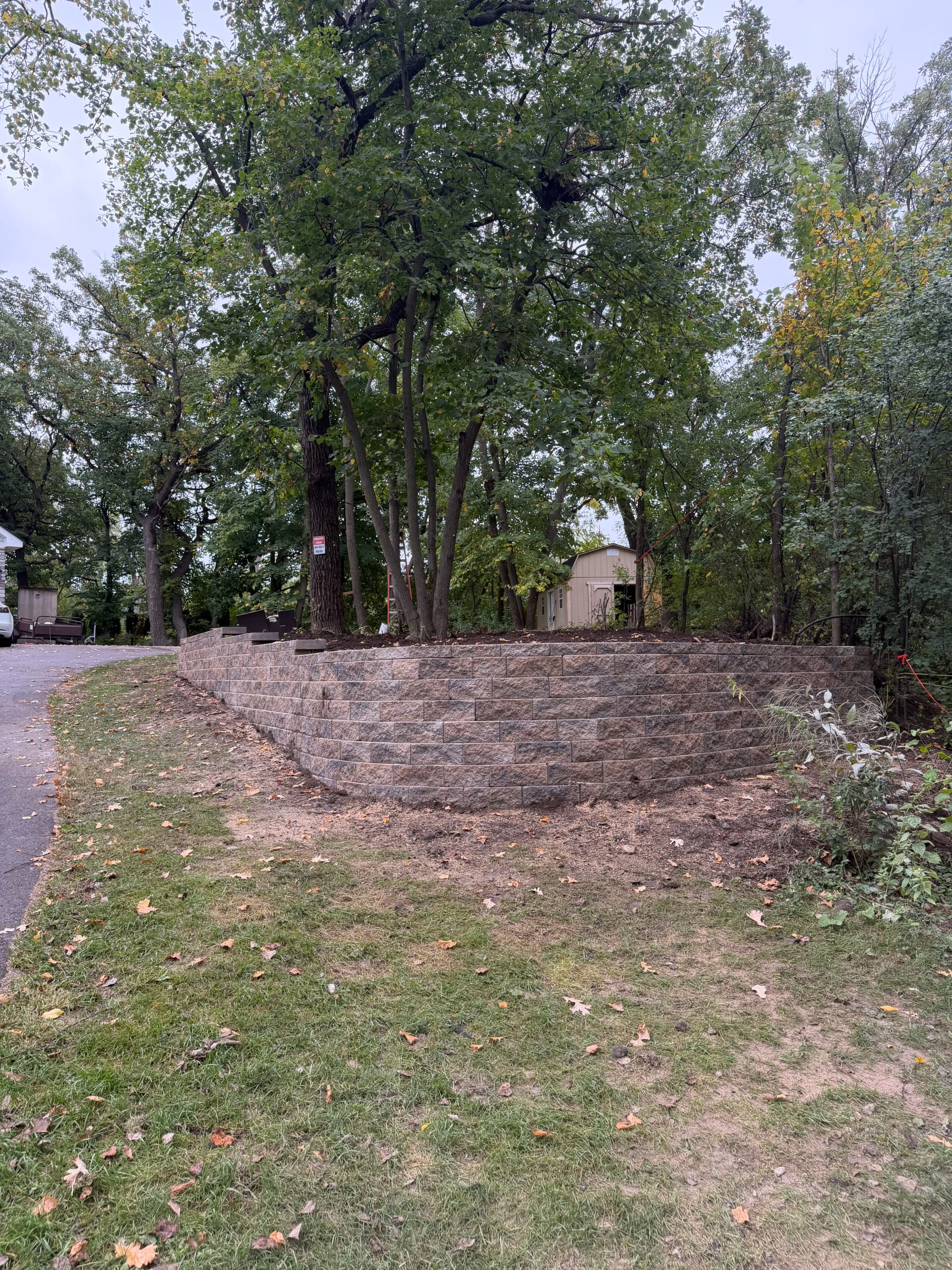 Gallery photos for Nearly 50-Foot Versa-Lok Retaining Wall Built to Last: Image #2