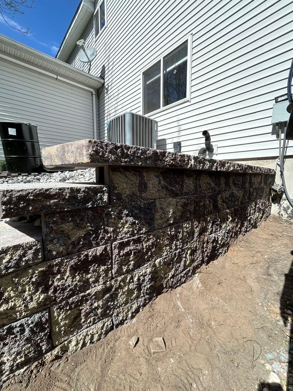 Gallery photos for Retaining Wall and Step Build in Blaine MN: Image #1